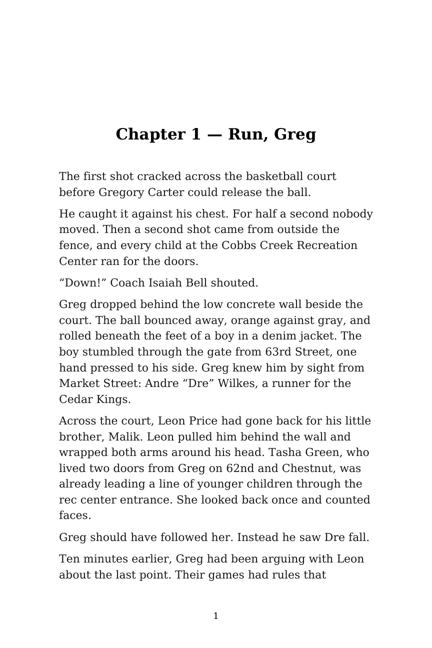 Grace on the Block, book page 3. Read the text below for an accessible version.